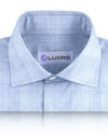 Light Blue and White Tattersall Checks