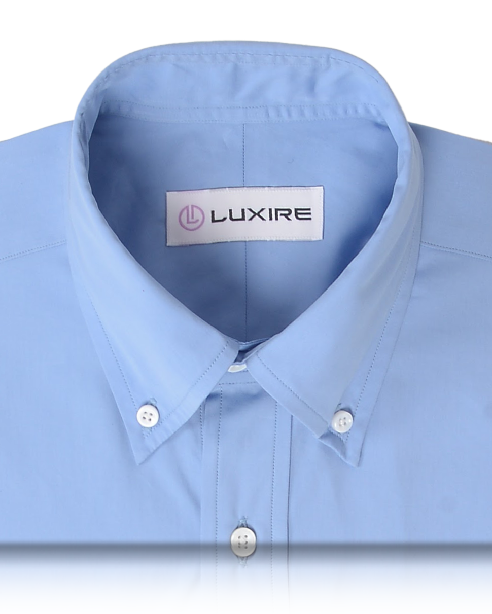 Albini Blue Poplin Business Shirt - 2