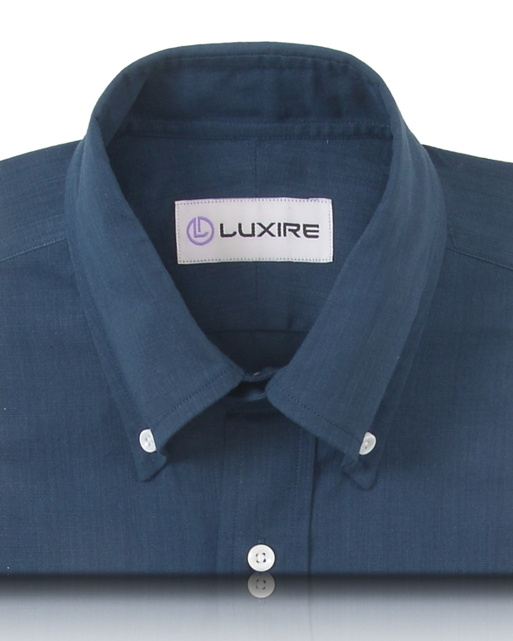 Navy Blue Chambray Shirt