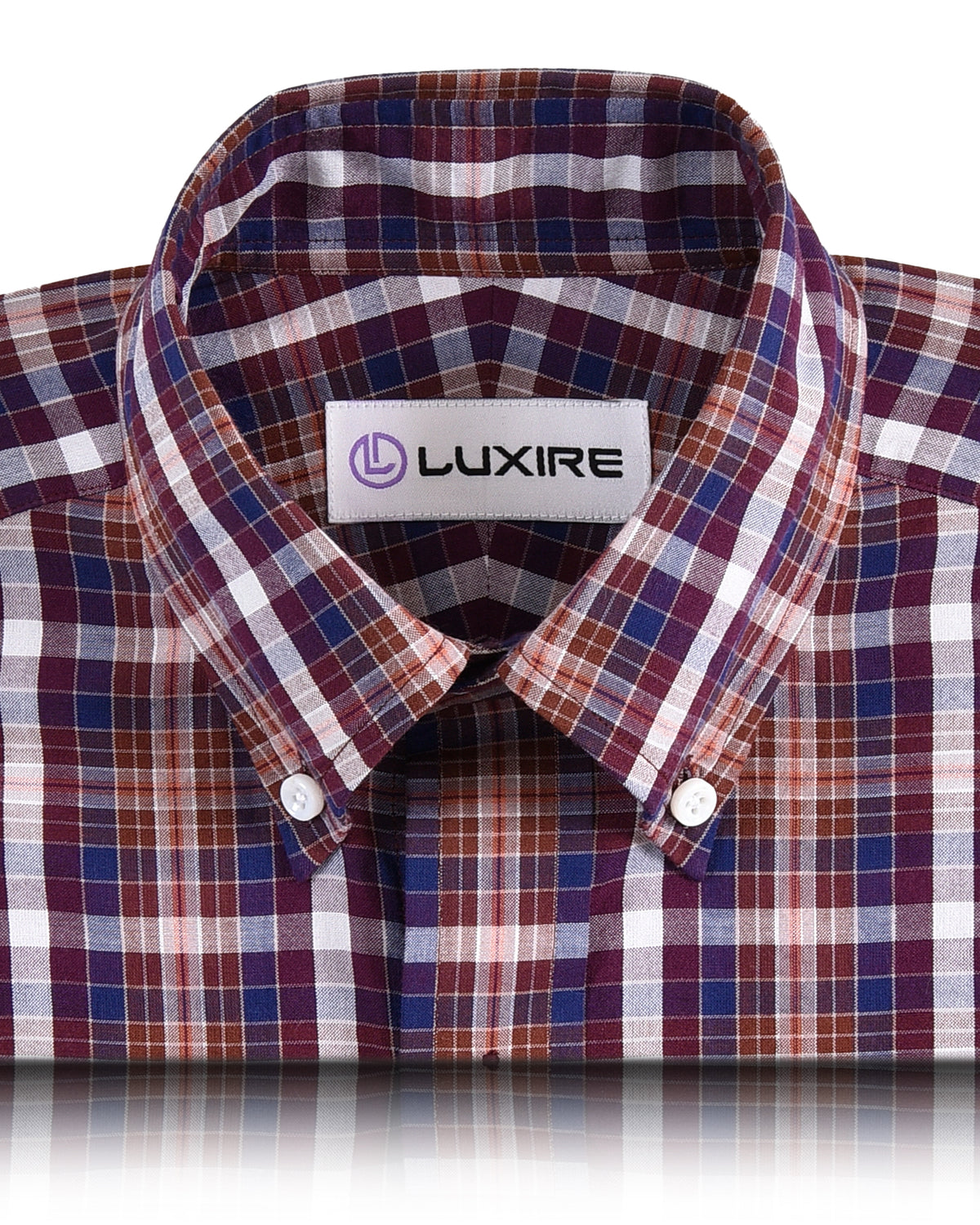 Summer Light  Maroon Blue Madras - 2