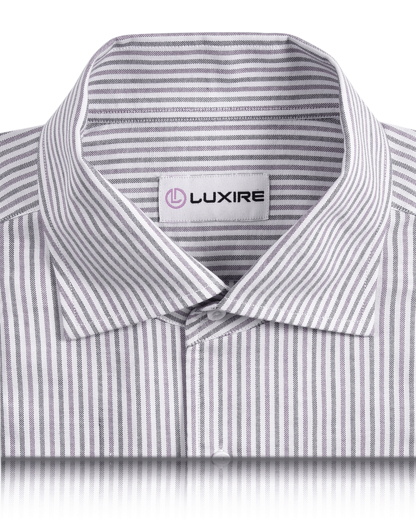Shades of Purple Stripes Oxford Shirt