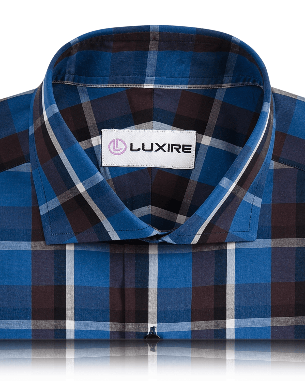 Blue Brown Checks Shirt - 2