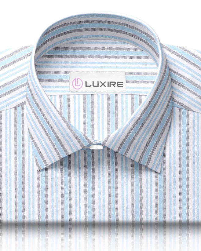 Oxford: Shades of Blue Stripes Shirt - 2