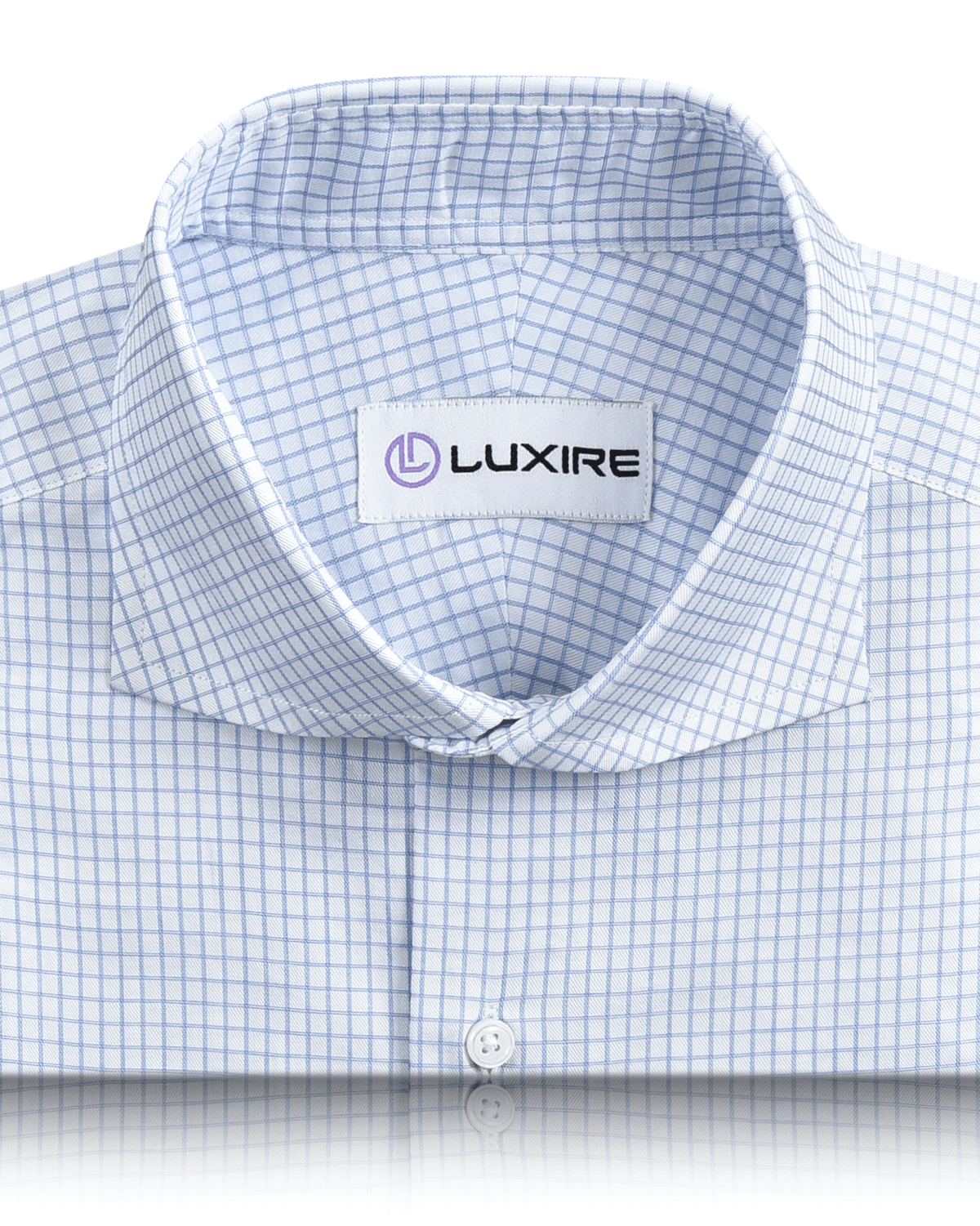 Monti Blue Dobby Graph Checks Shirt - 2