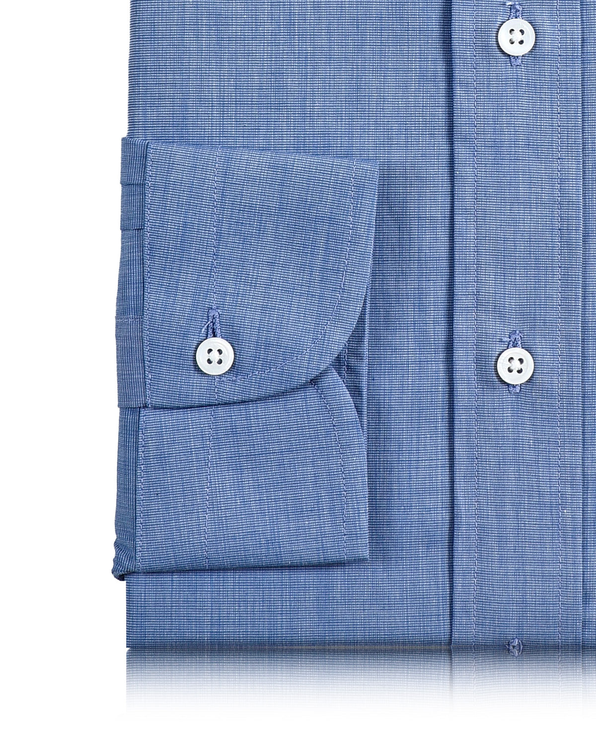 Ink Blue End on End Shirt - 3