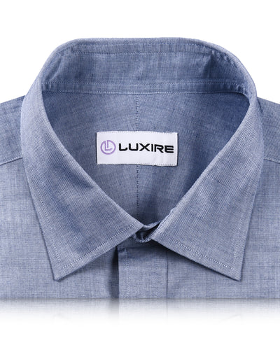 Cobalt Blue Dress Shirt End on End