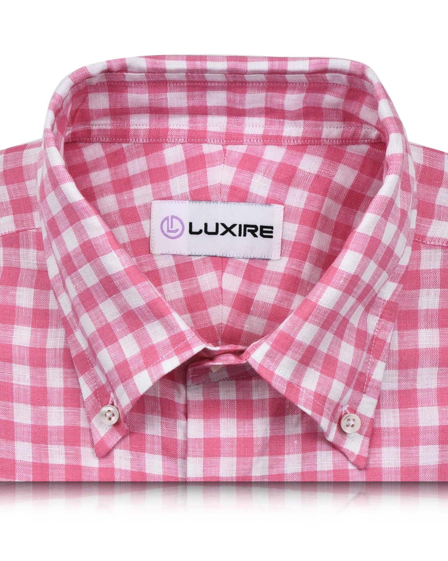 Pink Linen Gingham