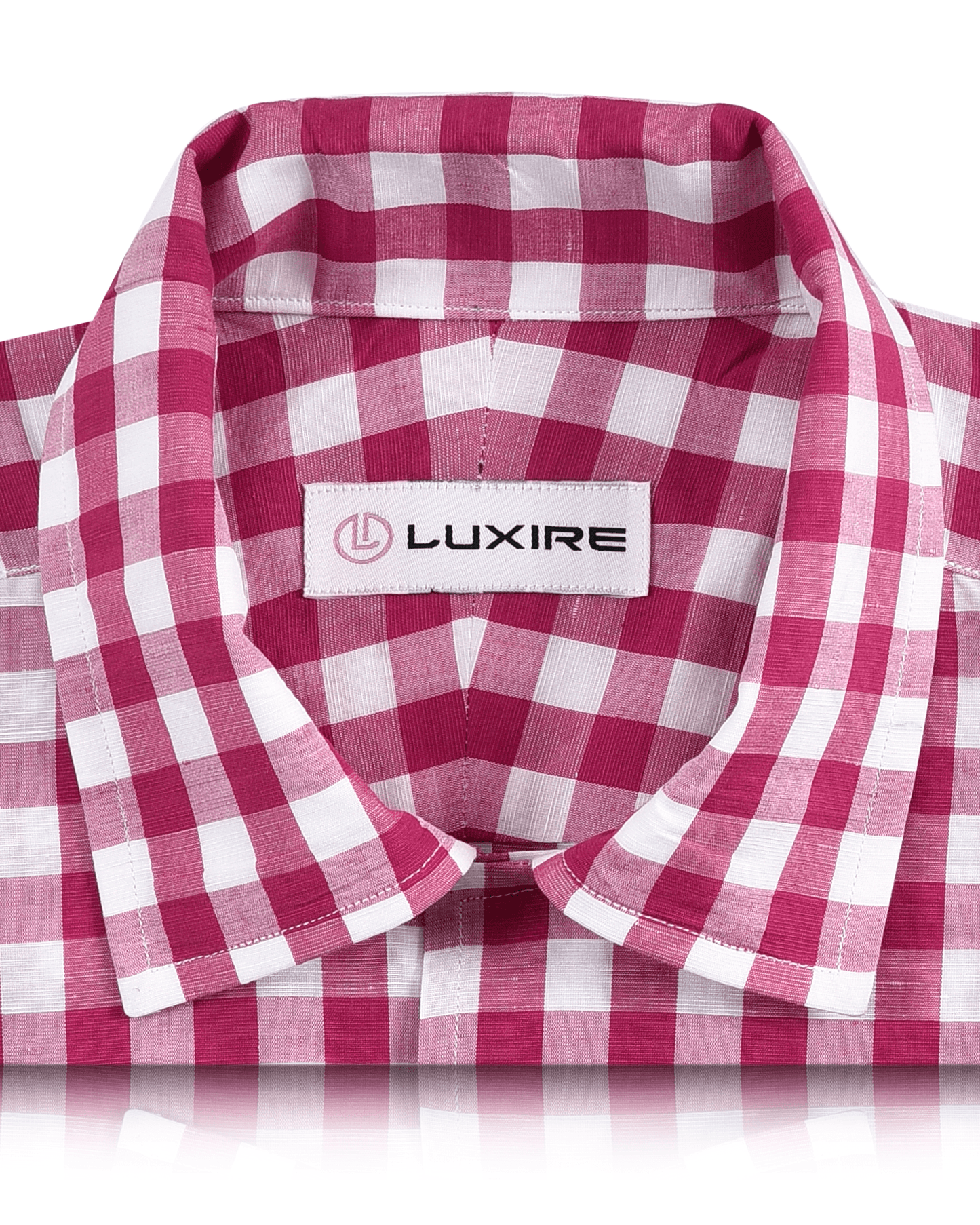 Cotton Linen - Pink White Gingham