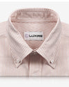 Pale Orange University Stripes Oxford Shirt