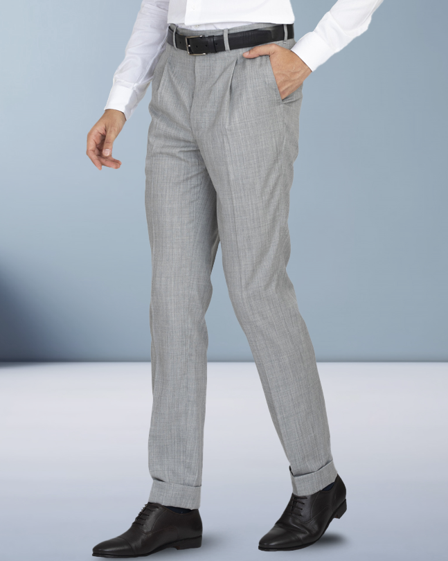 EZS Washable Wool Grey Pant