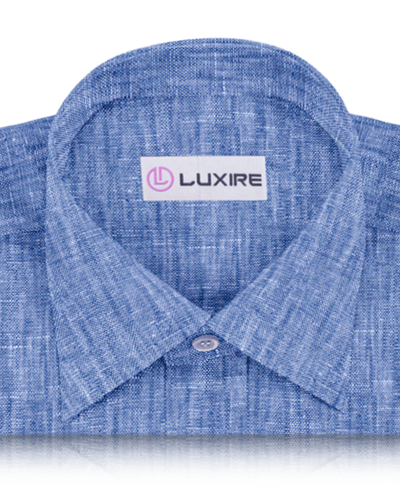 Dark Blue Linen Shirt - 2