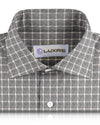 Grey White Tattersall Flannel