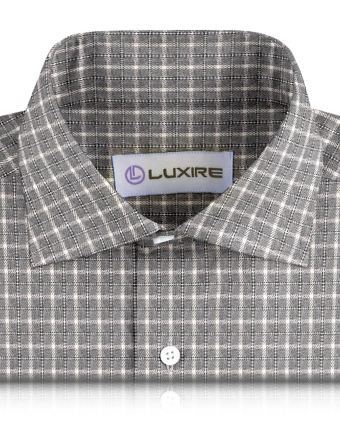Grey White Tattersall Flannel - 2