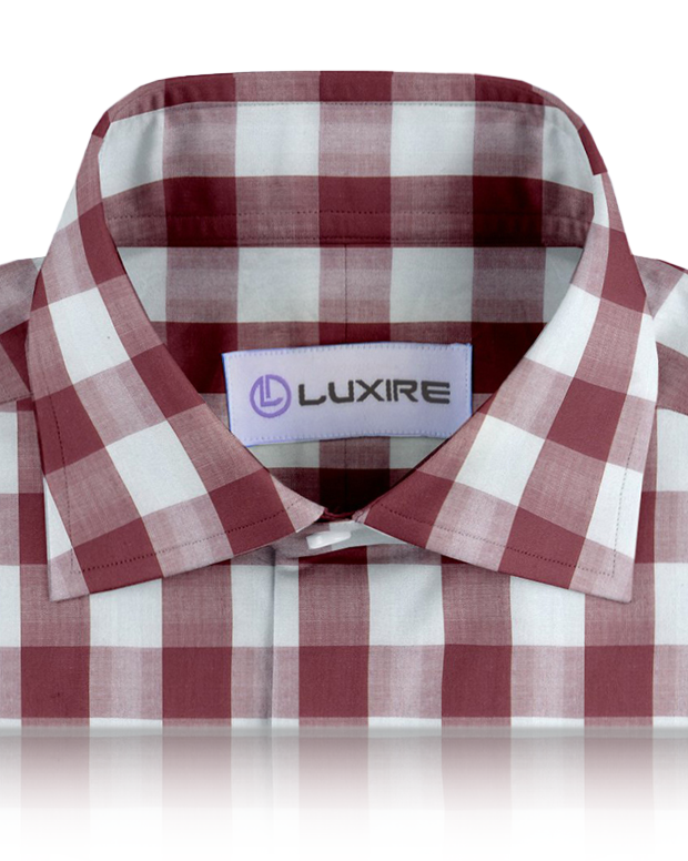Friday Shirt: Red White Macro Gingham - 2