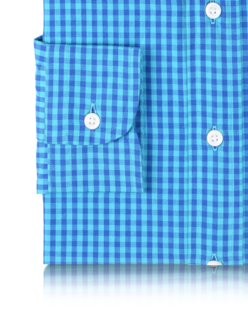 Friday Shirt: Shades of Blue Gingham - 3