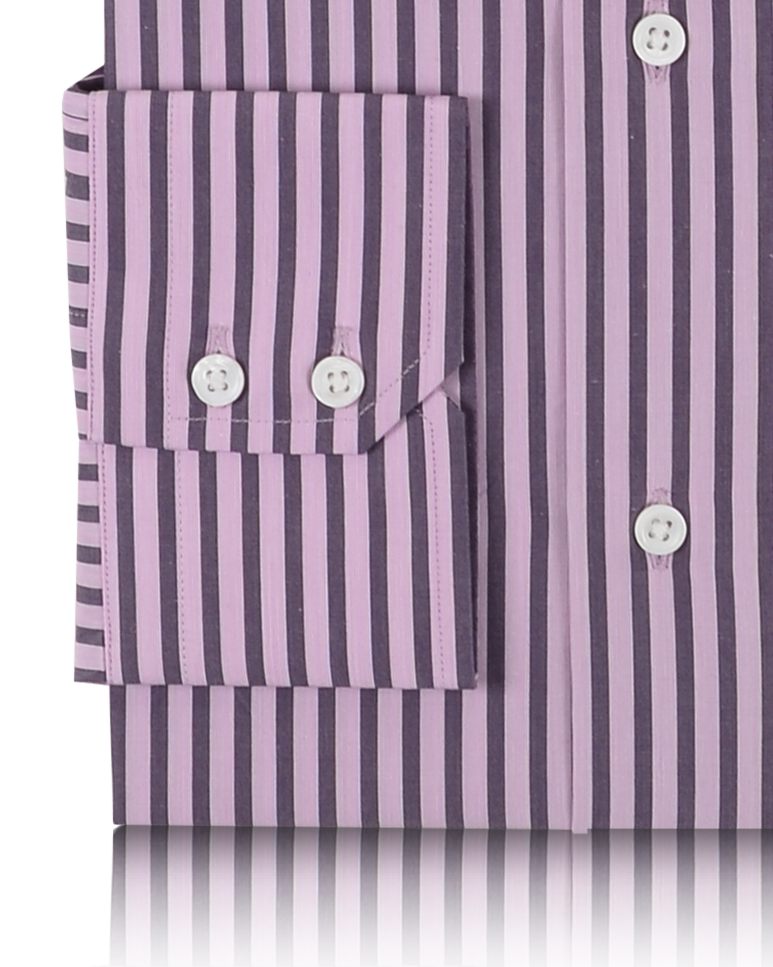 Aubergine Pink Bengal Stripes Shirt - 3