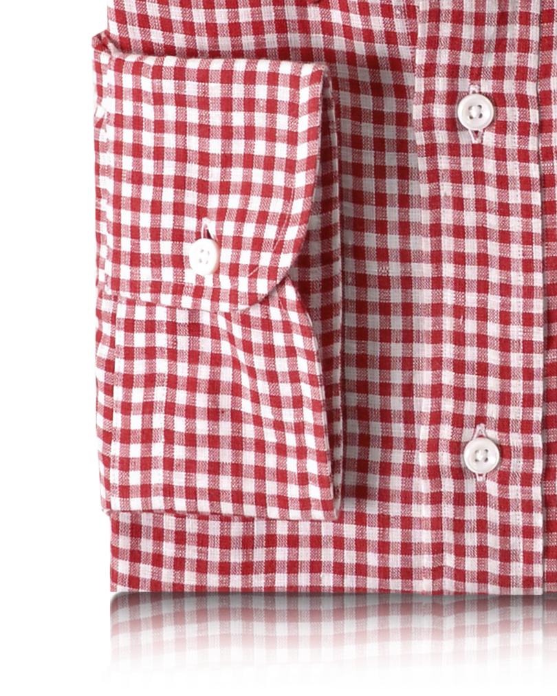 Linen:Red Gingham Checks