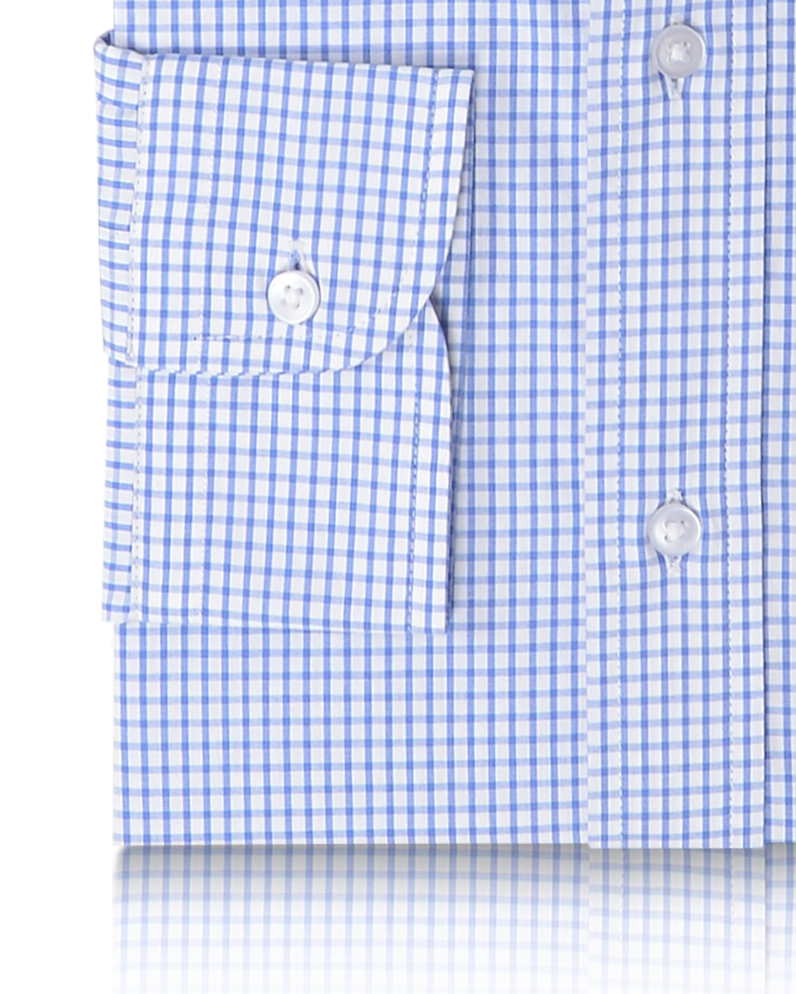 Monti Blue Graph Mini Checks Shirt - 4