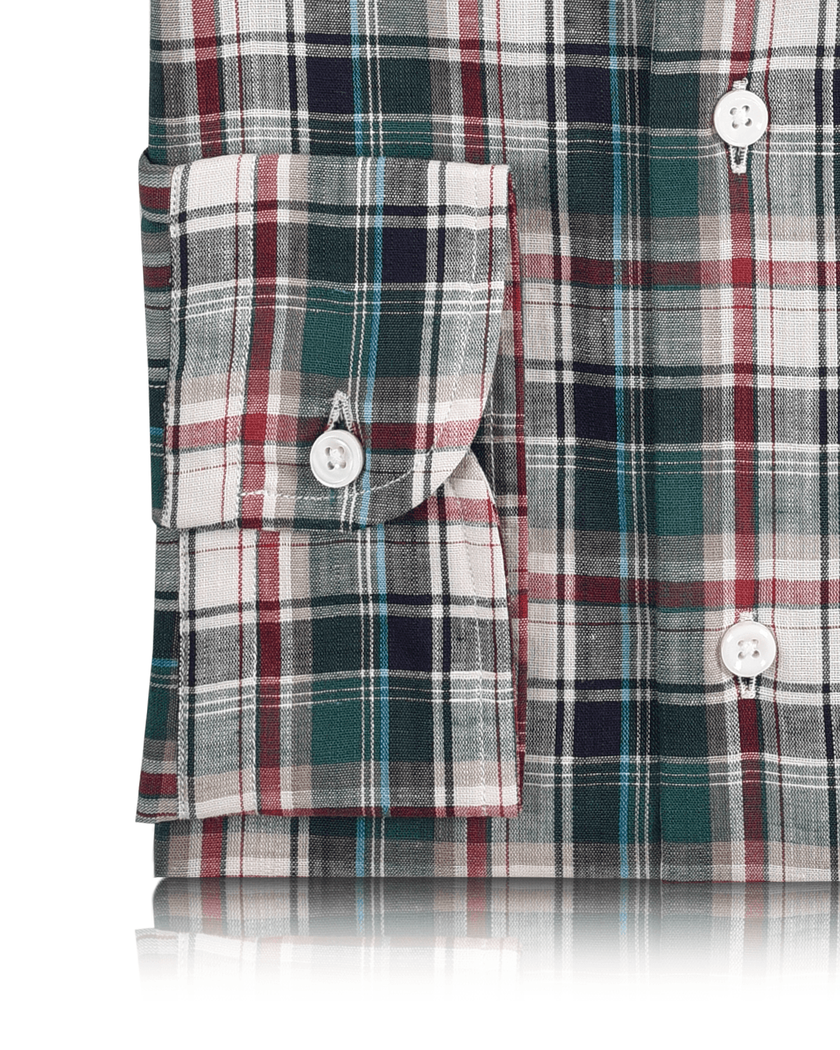 Summer: Red Green Navy White Madras - 3