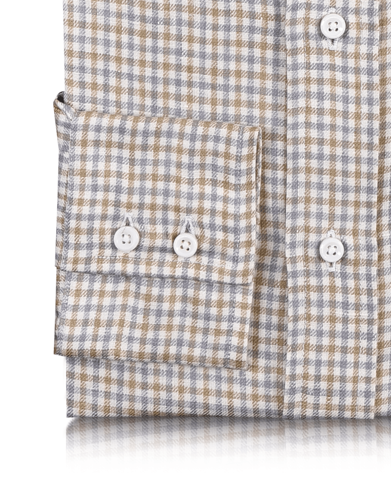 Linen: Bronze Silver Mini Checks