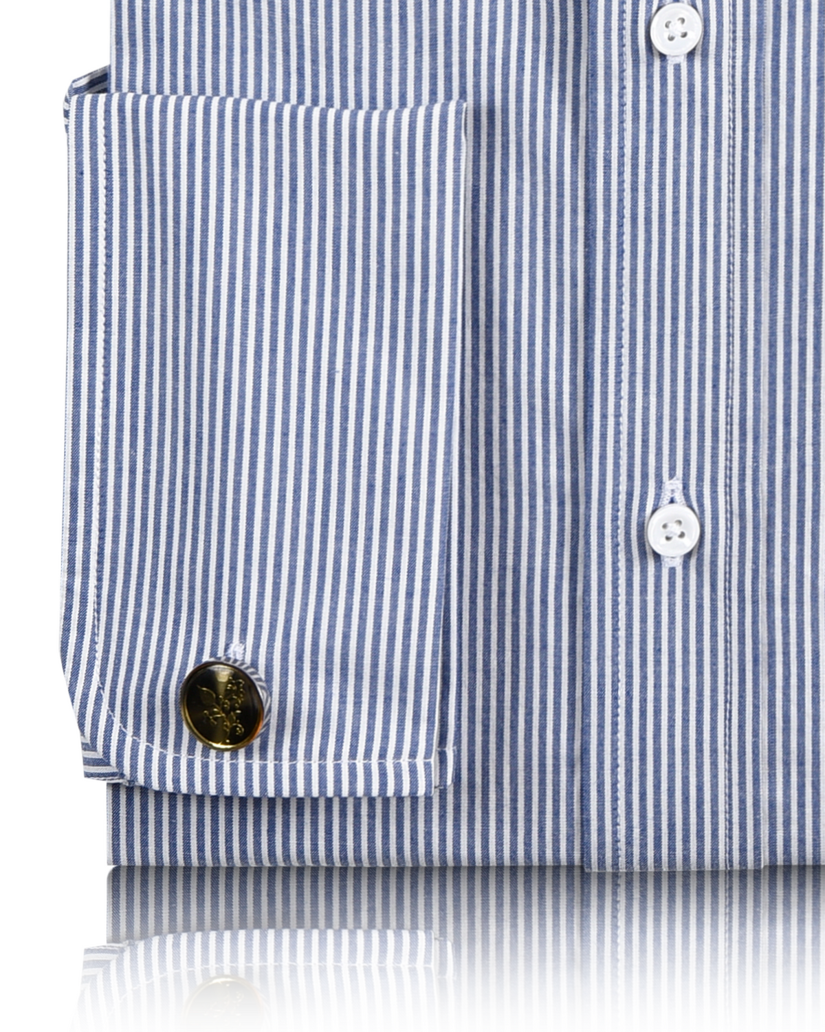 Navy Blue University Stripe Oxford Shirt - 3