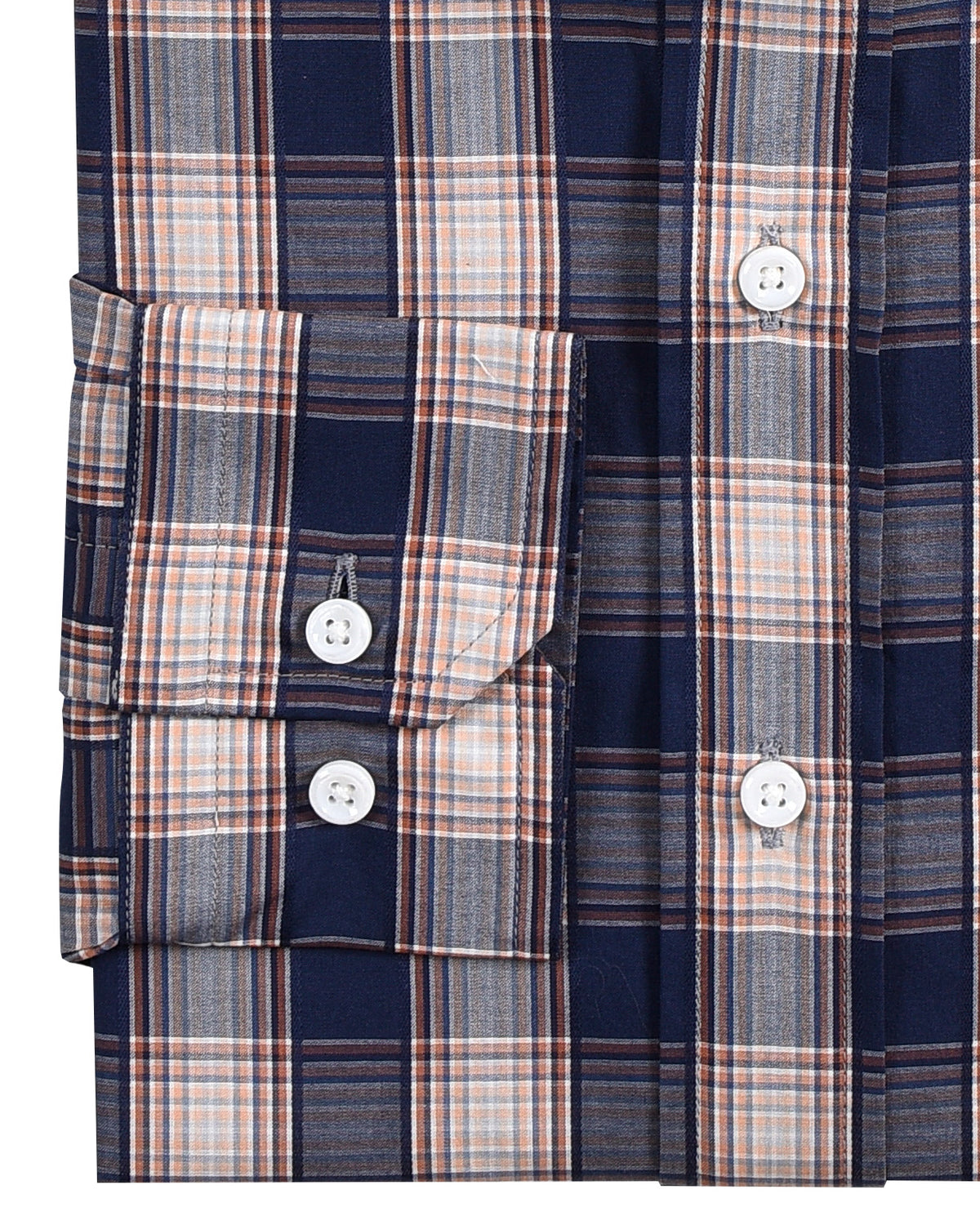 Blue Peach Tattersall Madras - 3