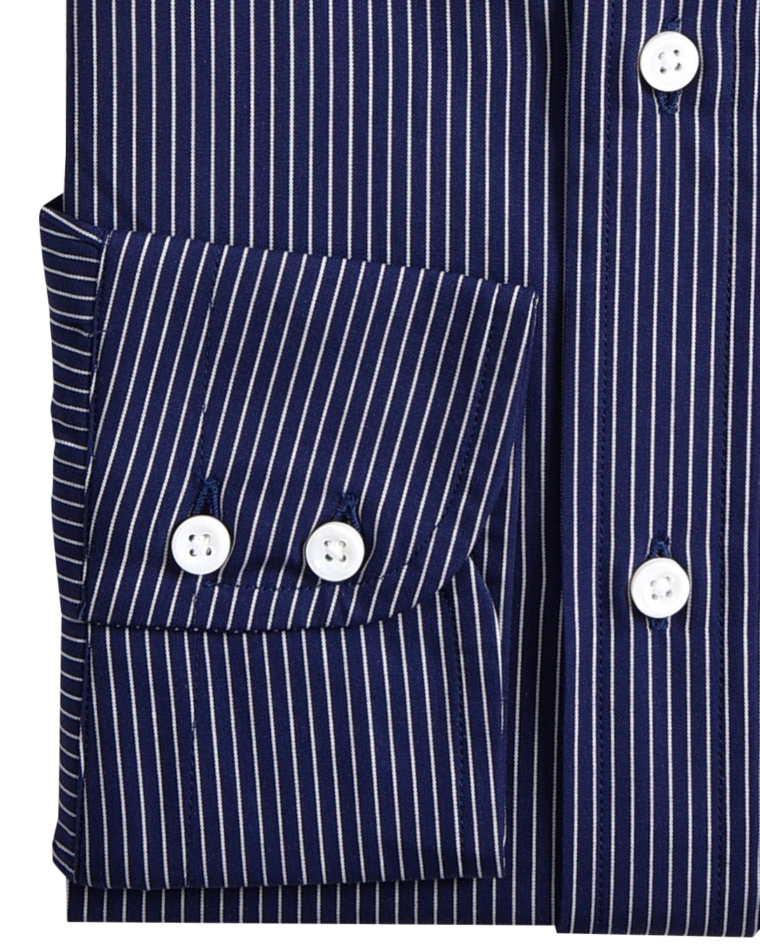 Navy White Pin Stripes - 3