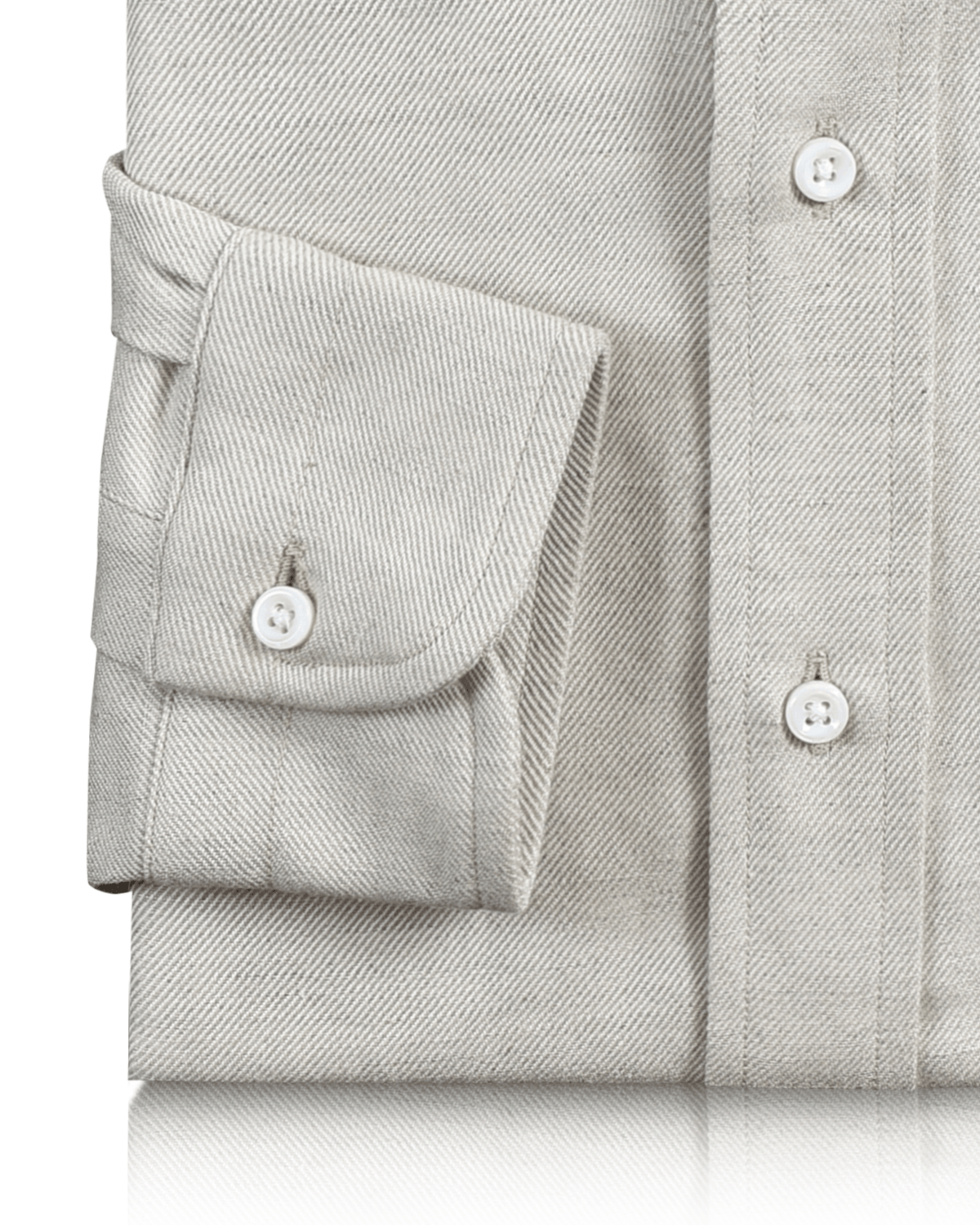 Linen Cotton: Cream Twill - 3