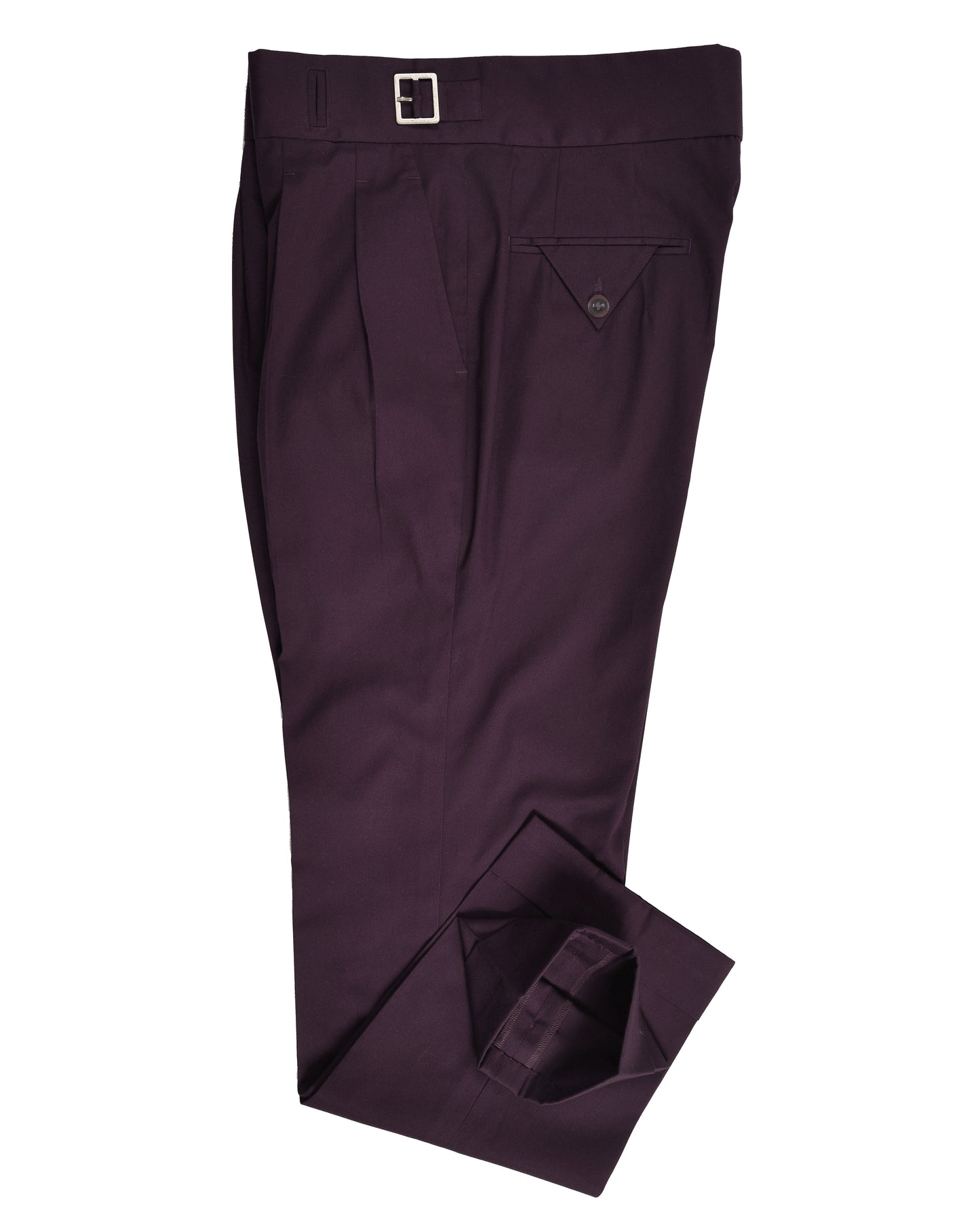 Gurkha Pants in Fresco Matt Wine Twill