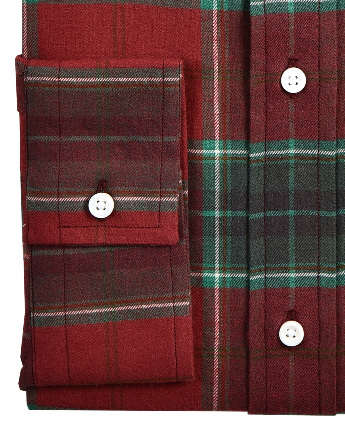 Brushed Twill - Red Green Tartan - 3