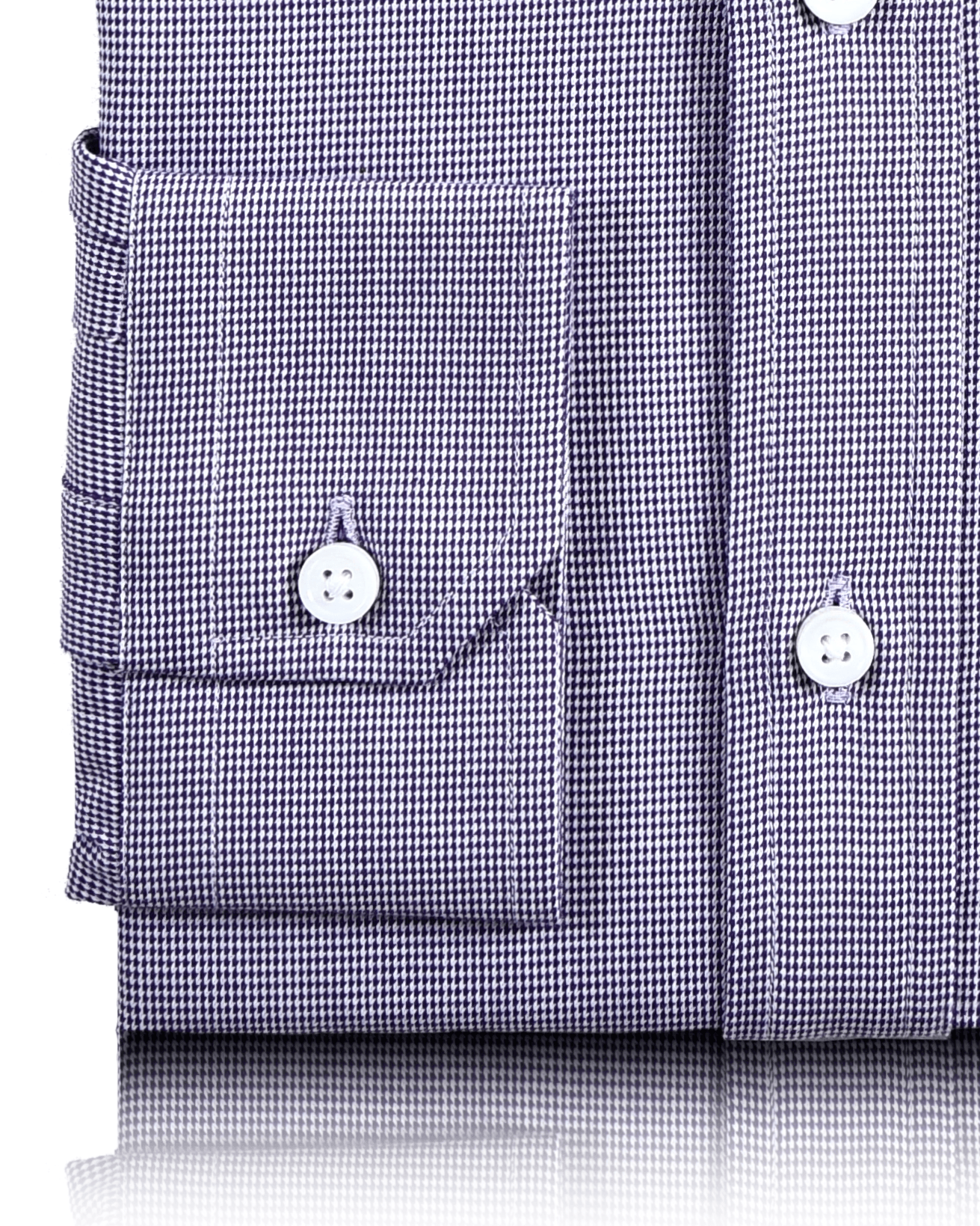 Checks:Purple On White Herringbone