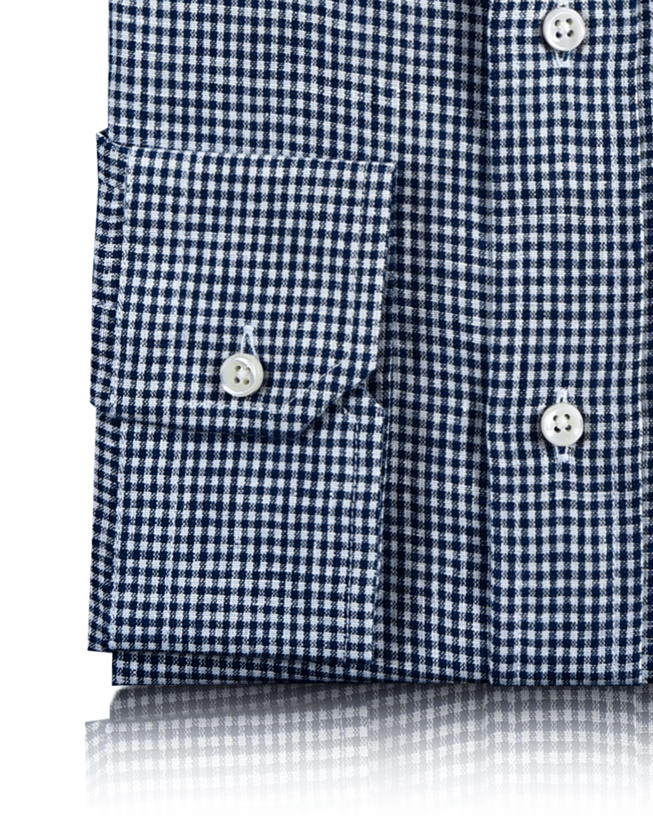 Blue White Gingham Linen Shirt