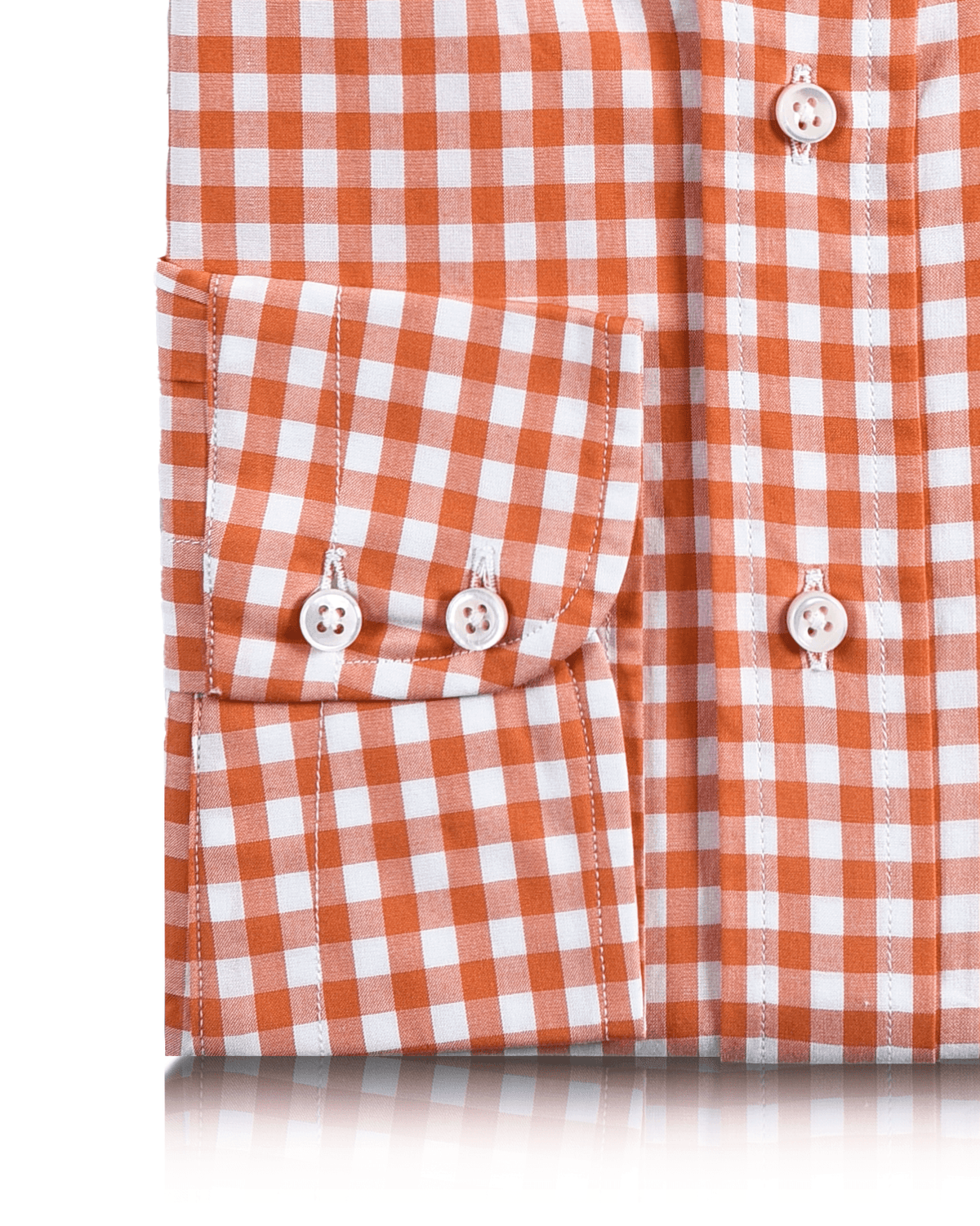 Cotton Orange Gingham - 3