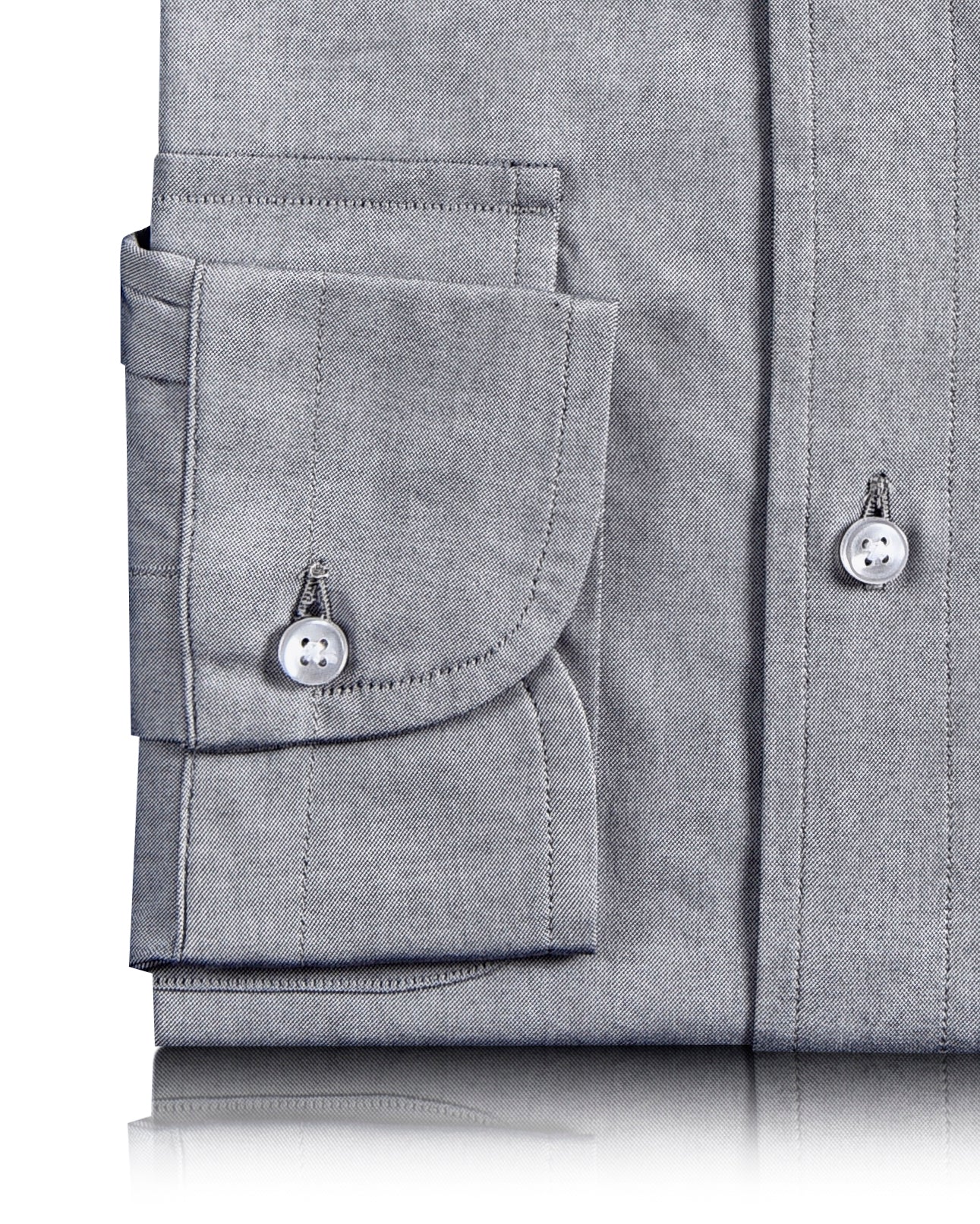 Grey Pinpoint Oxford Shirt