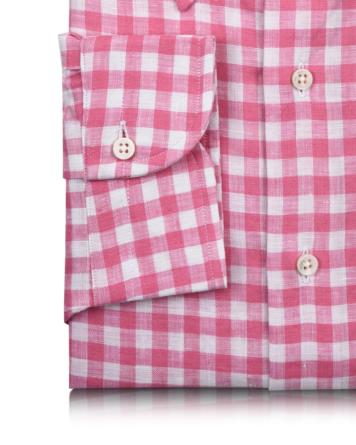 Pink Linen Gingham - 3