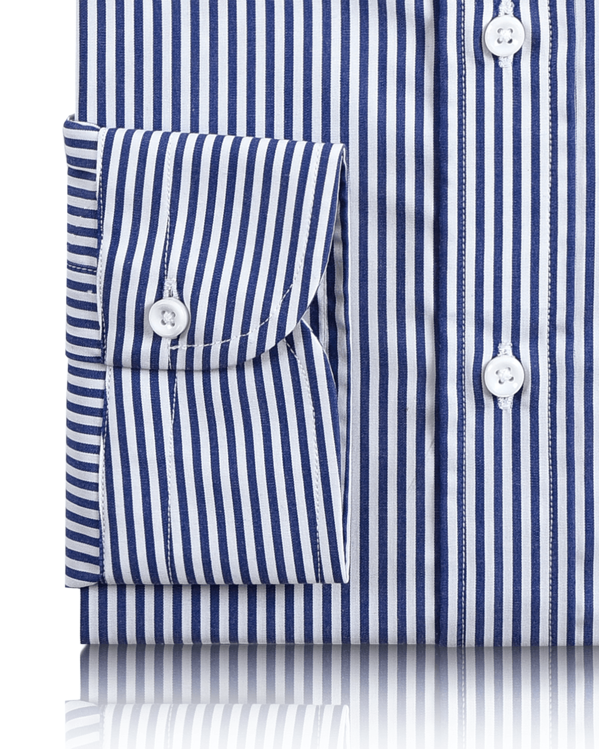 Dark Blue Awning Stripes Shirt - 3