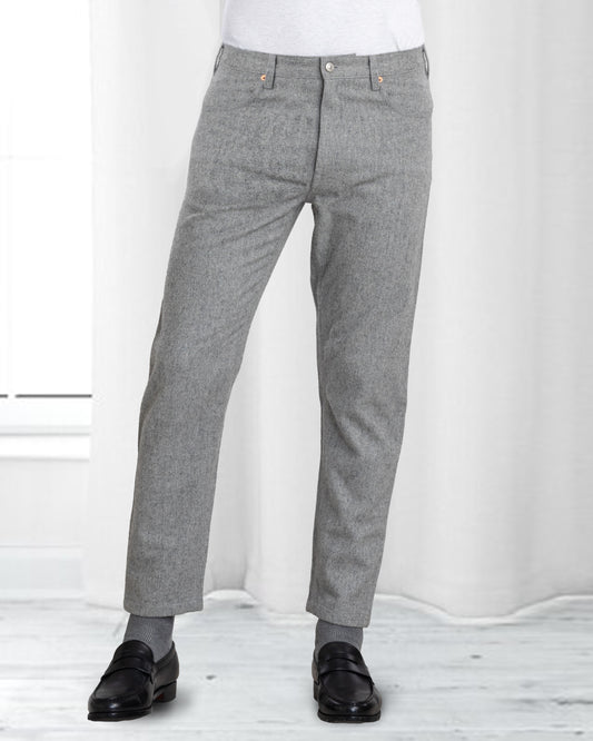 Grey Wool Jeans