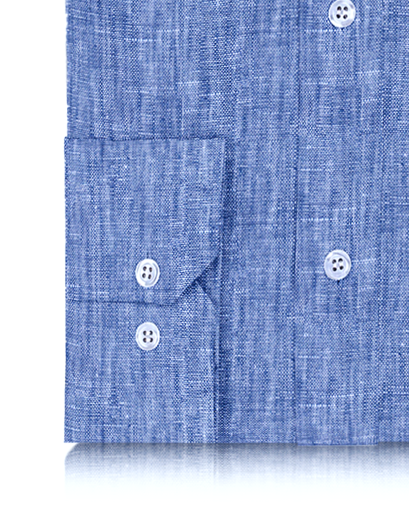 Dark Blue Linen Shirt