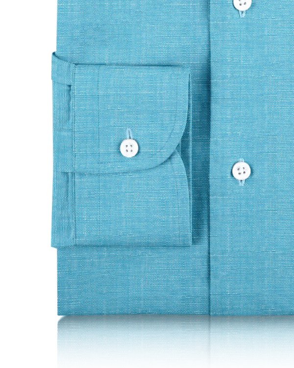 Cotton Linen: Sky Blue Chambray - 3