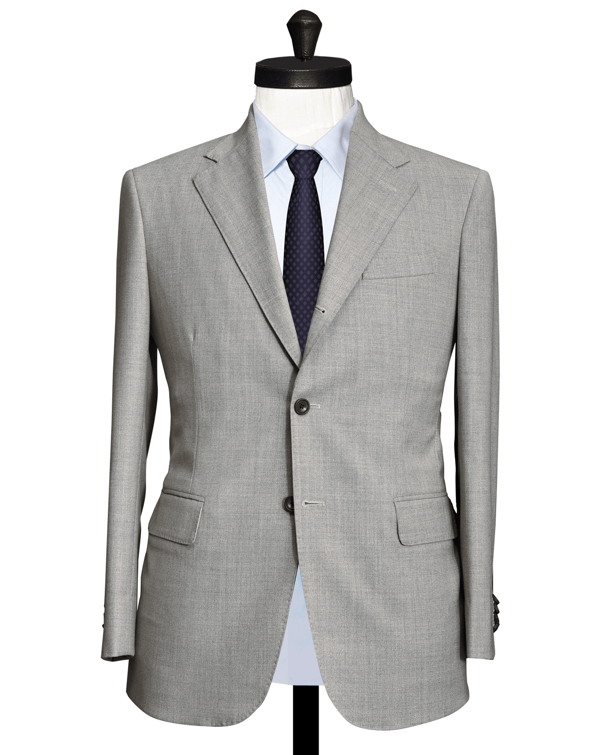 VBC - 4 Ply Tropical Wool: Grey Ecru Melange Jacket - 1