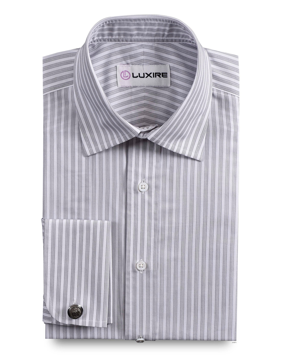 Grey White Candy Stripes - 1