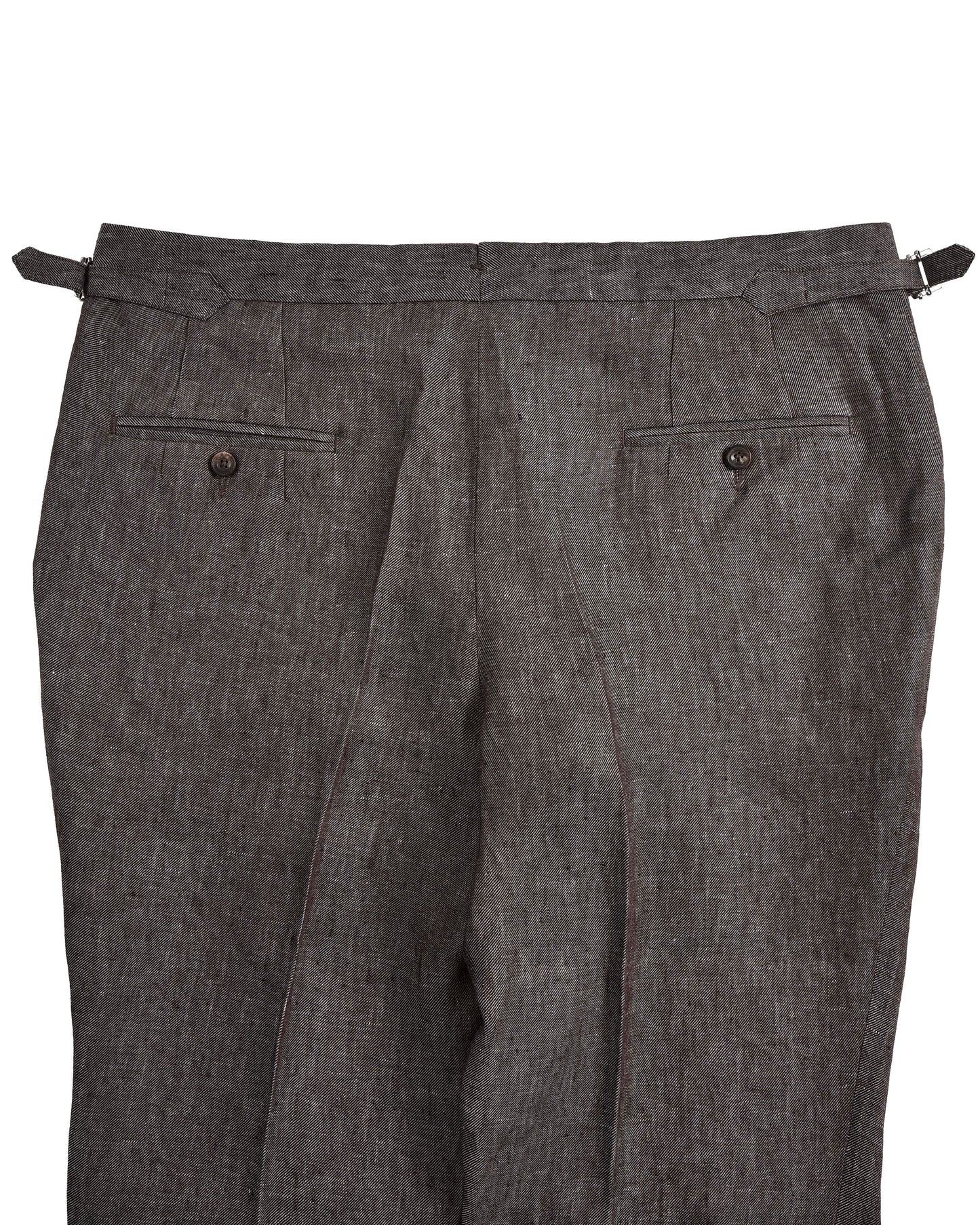 Solbiati Coffee Brown Linen Dress Pant