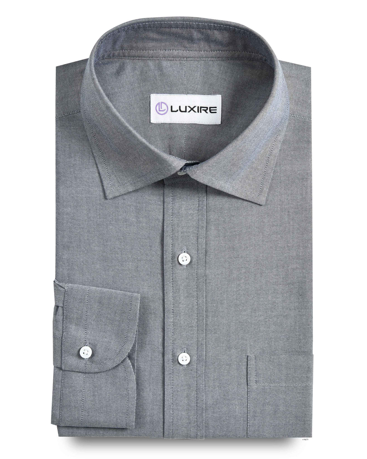 Navy Pinpoint Oxford Dress Shirt - 1