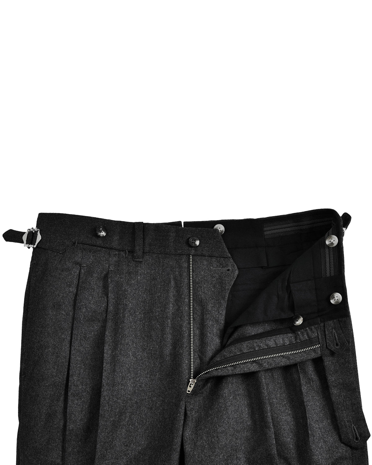 VBC Super 120's Flannel Charcoal Grey - 4