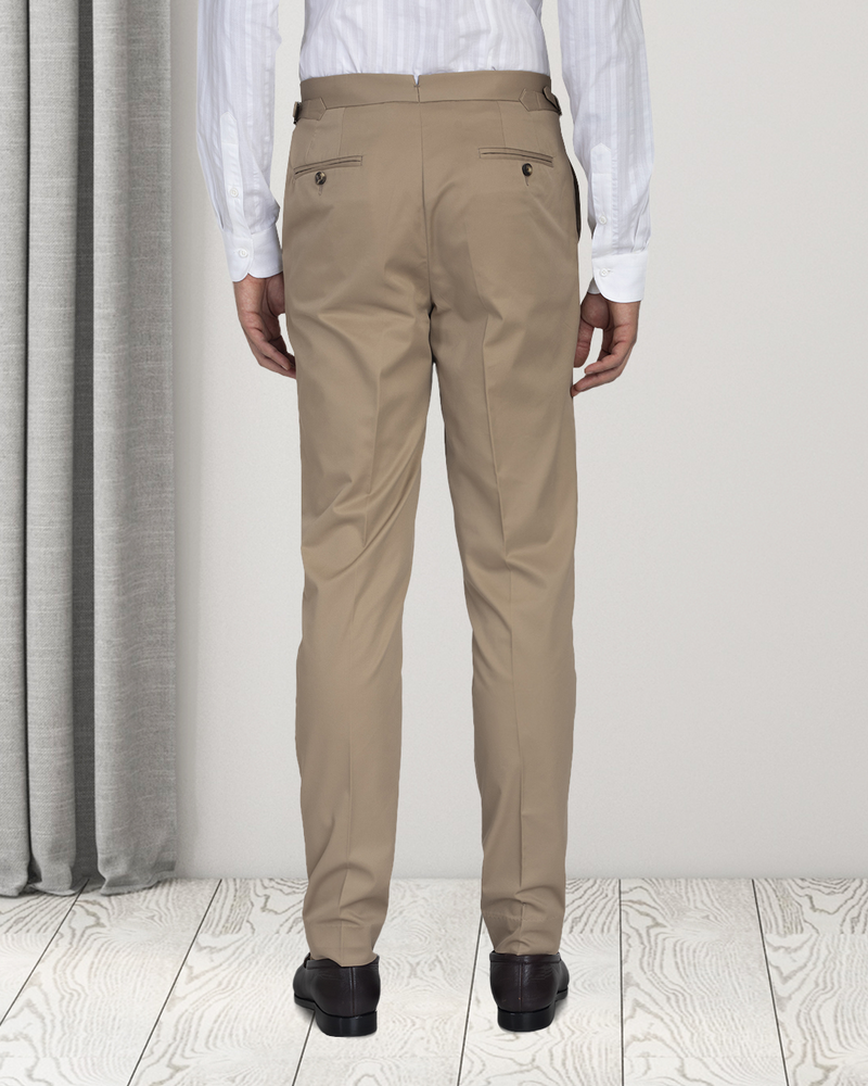 Sand Cotton Dress Pant