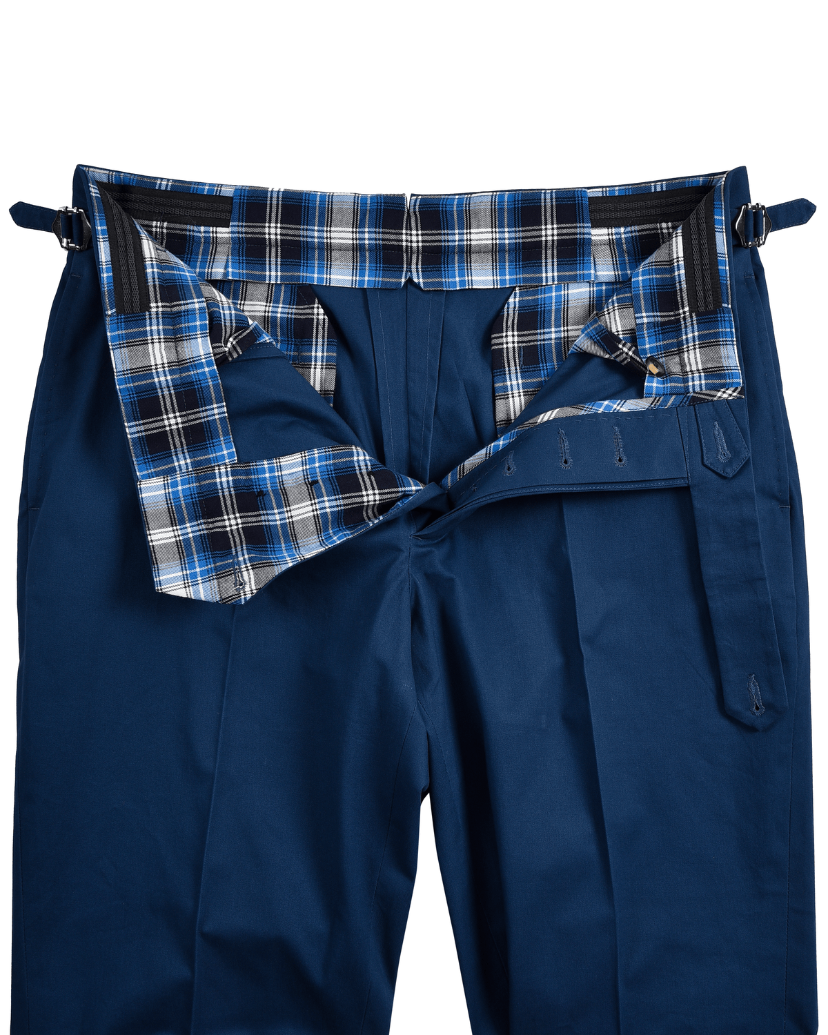 Soft Blue Stretch Twill Pants - 5