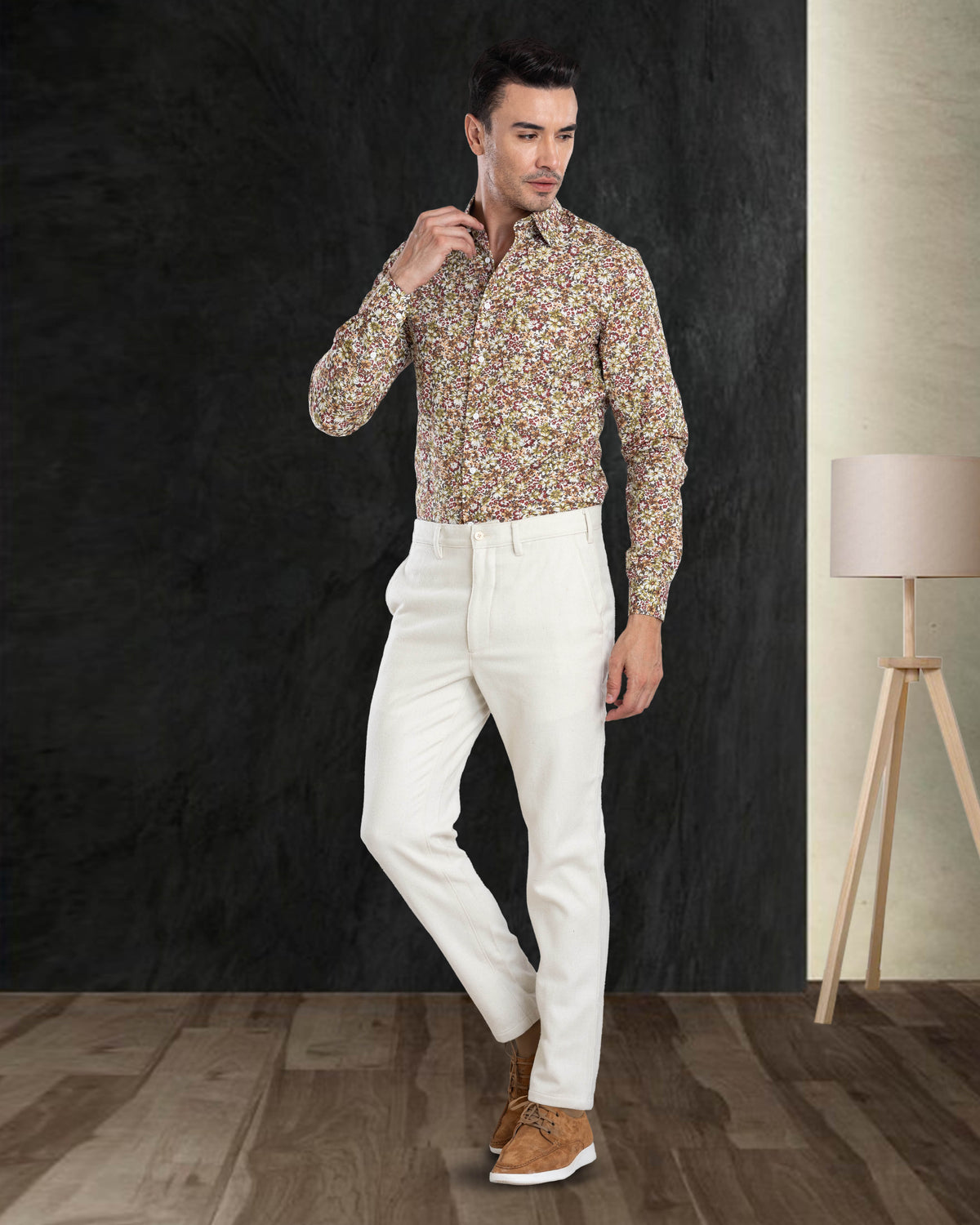 Cream Wool Chino - 2