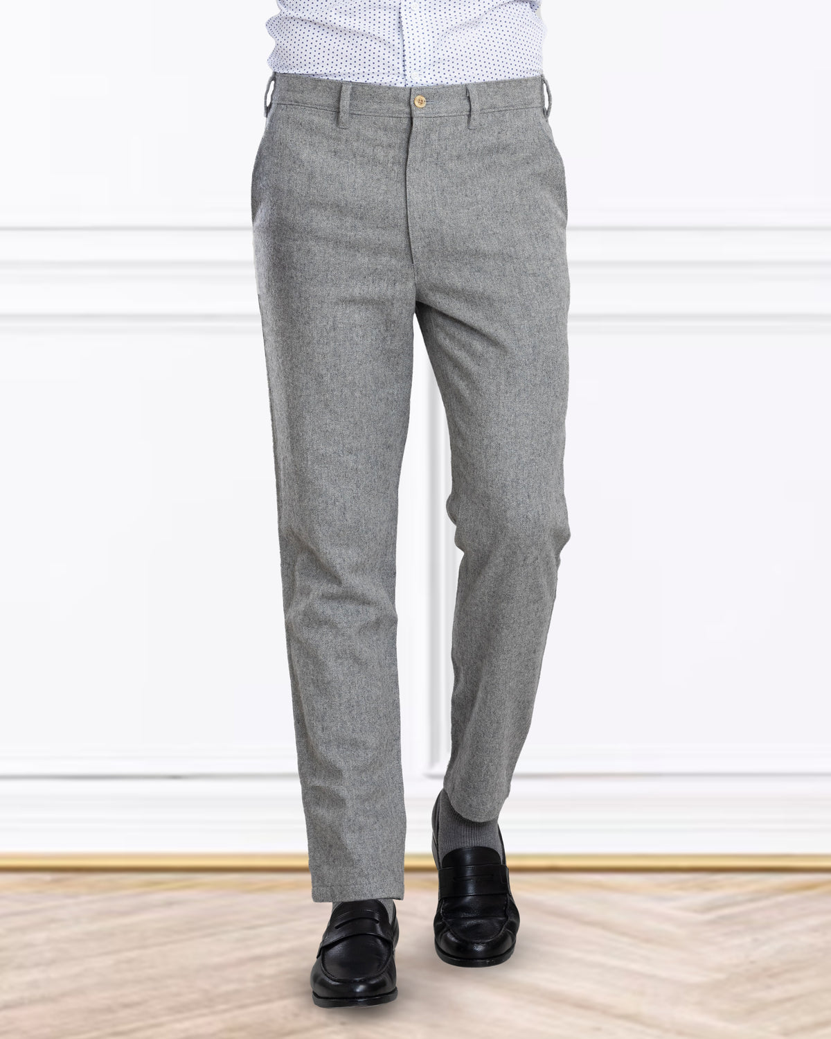 Grey Wool Chino - 1