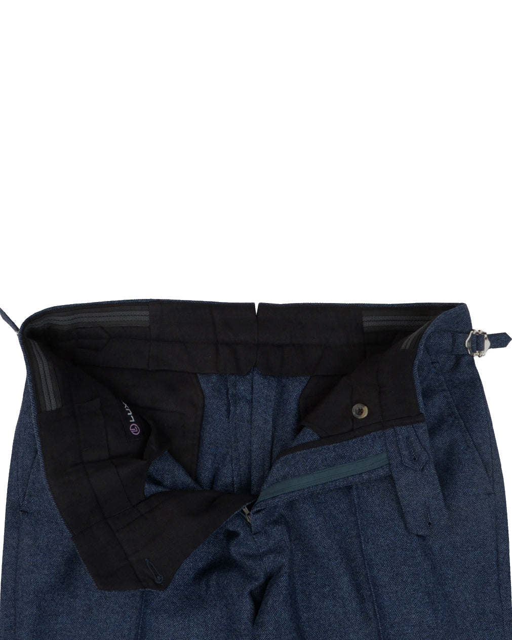 EThomas Prussian Blue Harringbone - 2