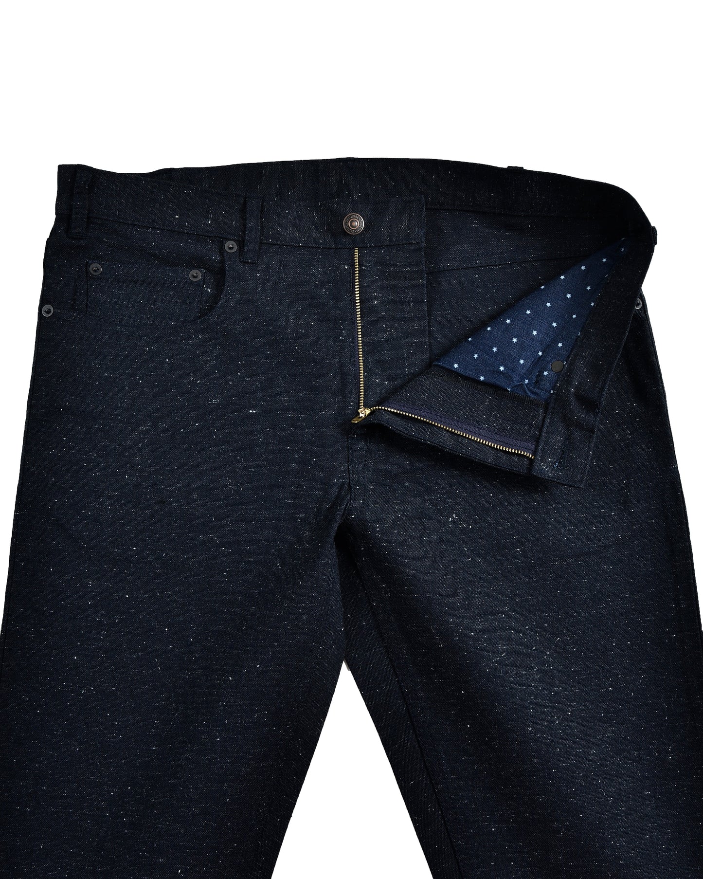 Denim: Navy Stretch Slub Jeans